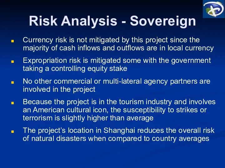 Risk Analysis - Sovereign Currency risk is not mitigated by this