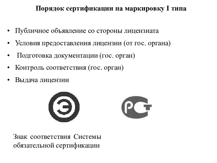 Публичное объявление со стороны лицензиата Условия предоставления лицензии (от гос. органа)