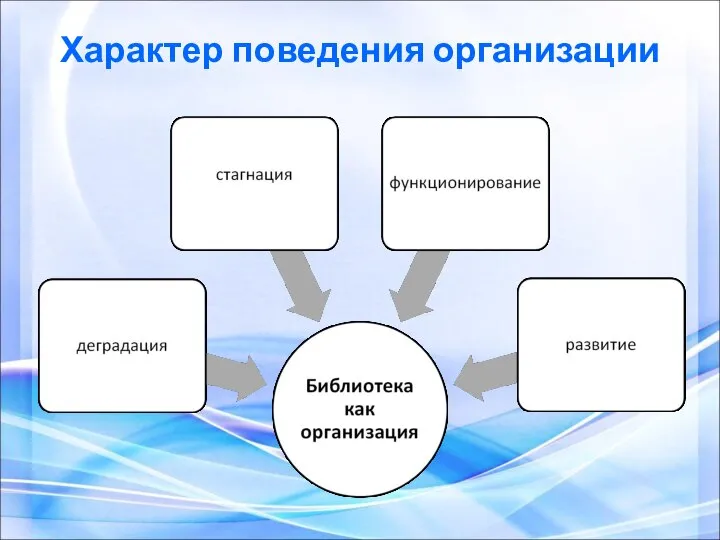 Характер поведения организации