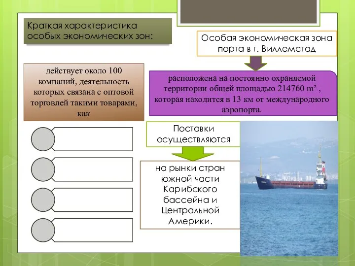 Краткая характеристика особых экономических зон: Особая экономическая зона порта в г.