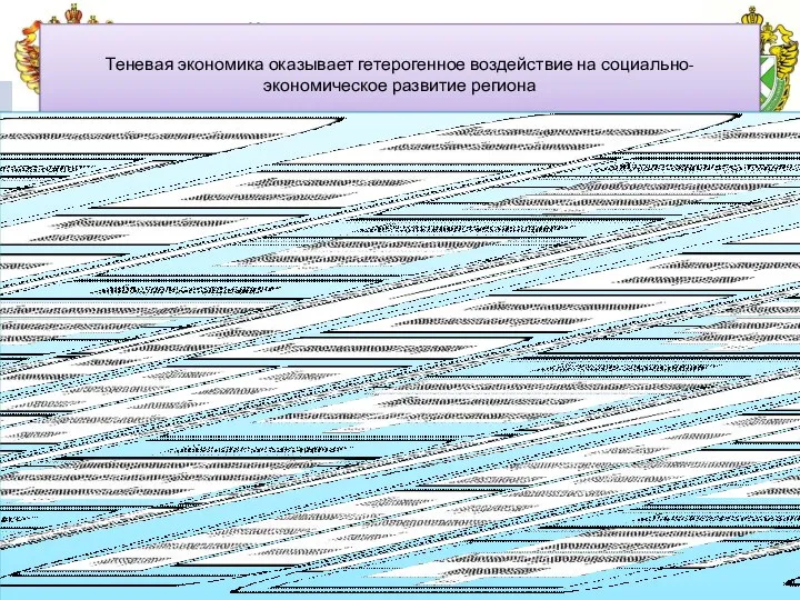 Российская таможенная академия Теневая экономика оказывает гетерогенное воздействие на социально-экономическое развитие региона