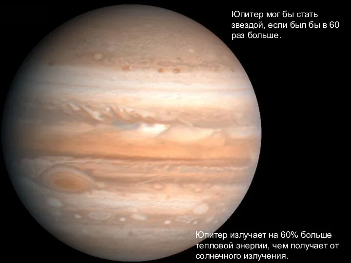 Юпитер мог бы стать звездой, если был бы в 60 раз