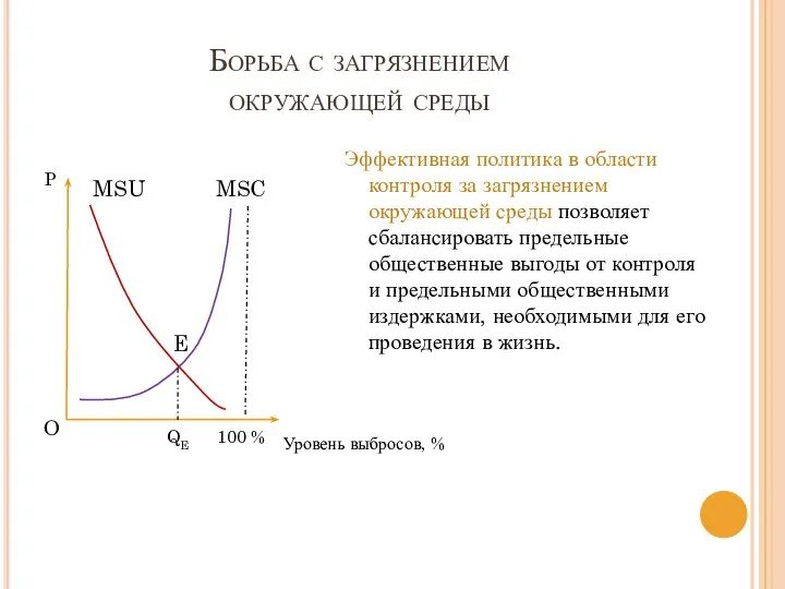 Борьба с загрязнением окружающей среды Эффективная политика в области контроля за