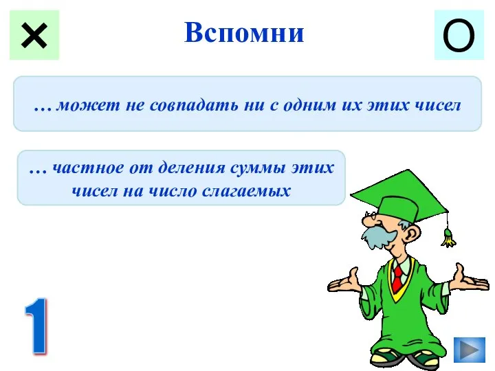 Вспомни О Что называется средним арифметическим ряда чисел? … частное от