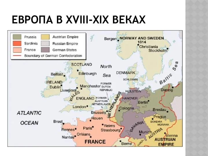ЕВРОПА В XVIII-XIX ВЕКАХ