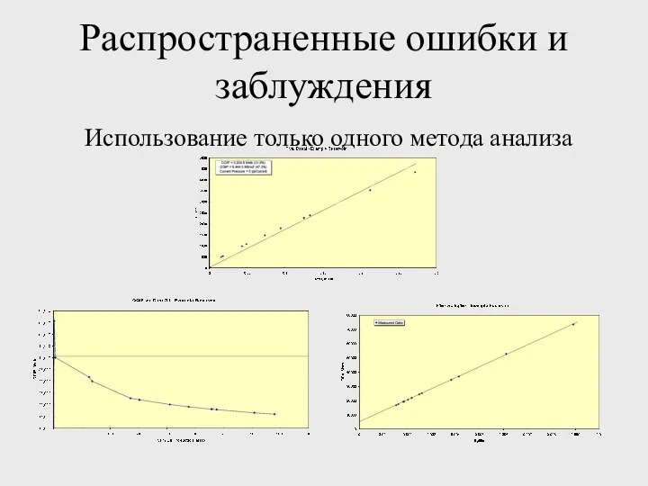 Распространенные ошибки и заблуждения Использование только одного метода анализа