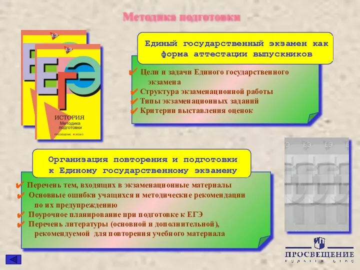 Методика подготовки