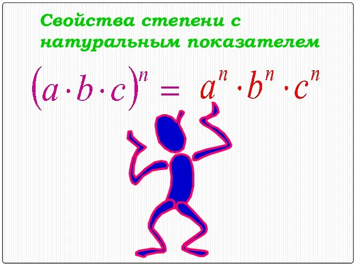 Свойства степени с натуральным показателем