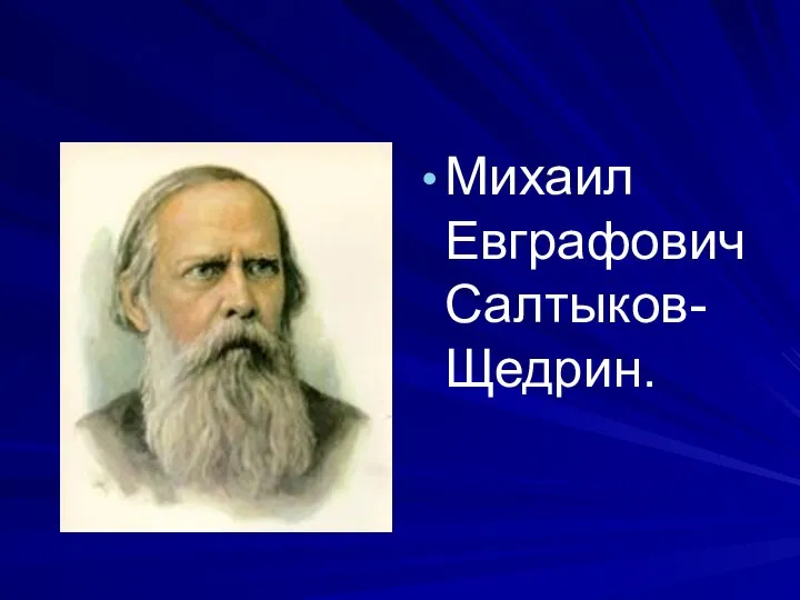 Михаил Евграфович Салтыков-Щедрин.