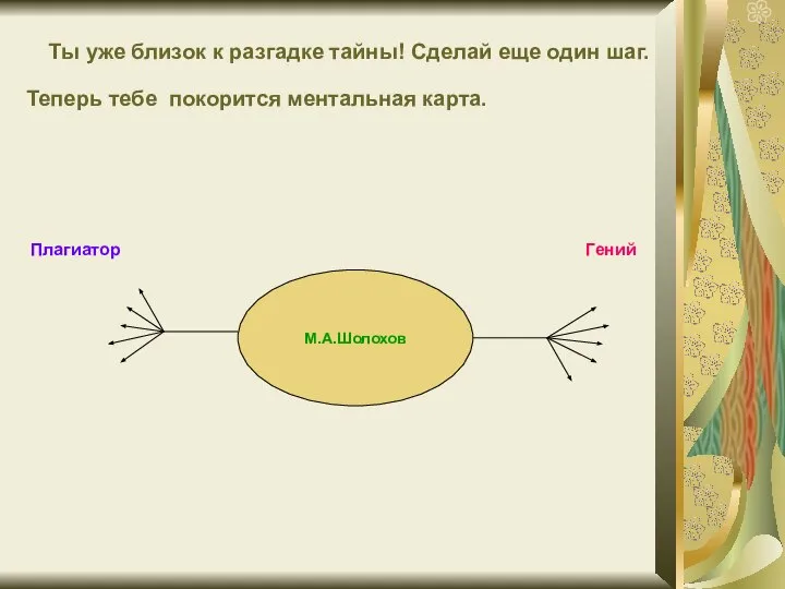 Плагиатор Гений Ты уже близок к разгадке тайны! Сделай еще один