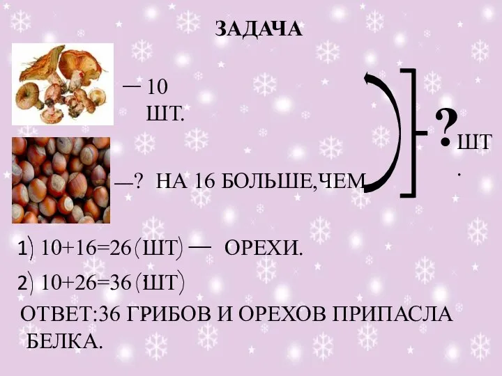 ЗАДАЧА ___ ___ 10 ШТ. ? НА 16 БОЛЬШЕ,ЧЕМ ? ШТ.