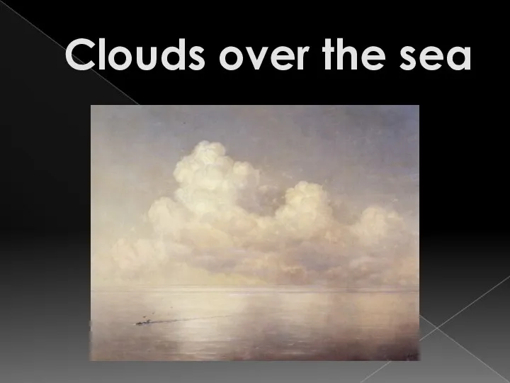 Clouds over the sea