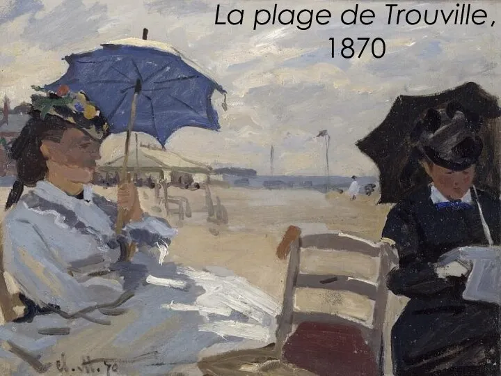 La plage de Trouville, 1870