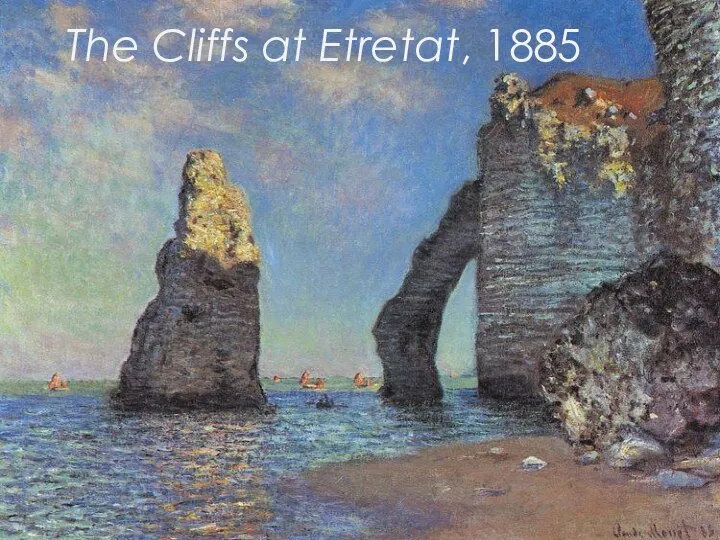 The Cliffs at Etretat, 1885