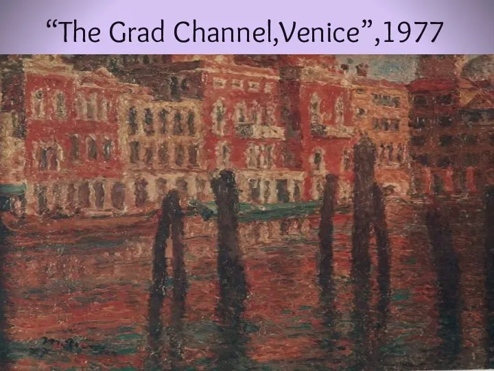 “The Grad Channel,Venice”,1977