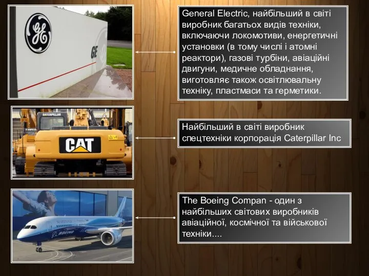 General Electric, найбільший в світі виробник багатьох видів техніки, включаючи локомотиви,