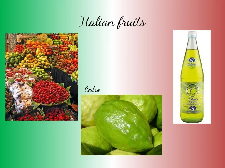 Italian fruits Cedro