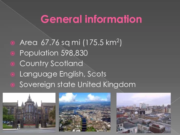 General information Area 67.76 sq mi (175.5 km2) Population 598,830 Country