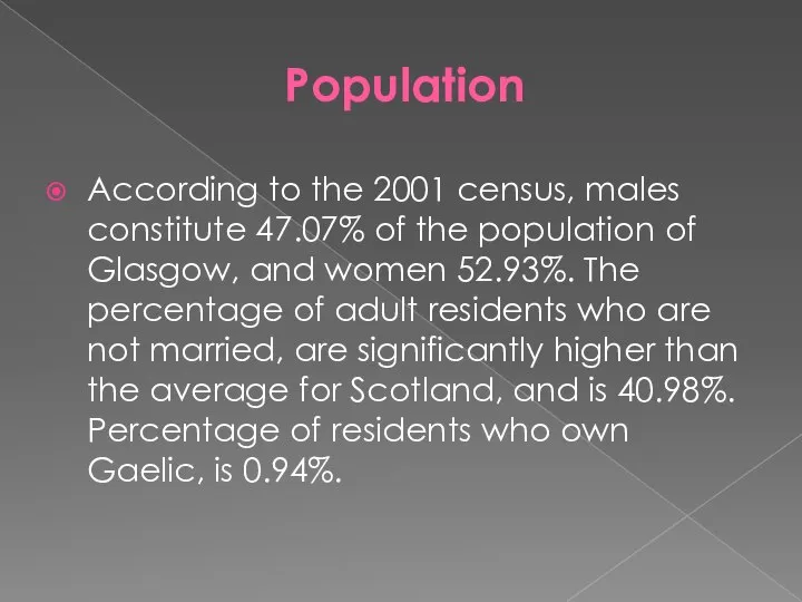 Population According to the 2001 census, males constitute 47.07% of the