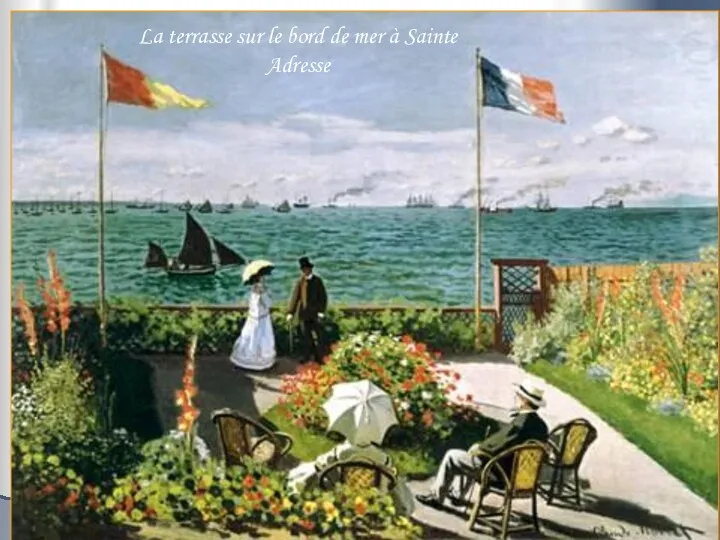 La terrasse sur le bord de mer à Sainte Adresse