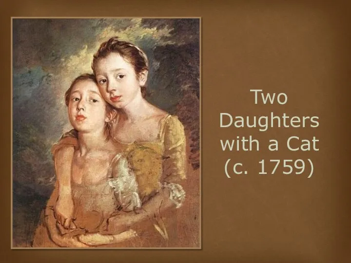 Two Daughters with a Cat (c. 1759)