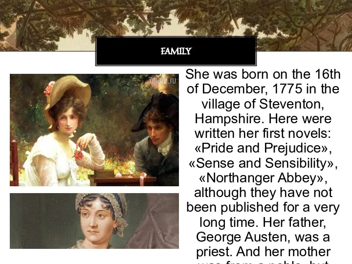 She was born on the 16th of December, 1775 in the