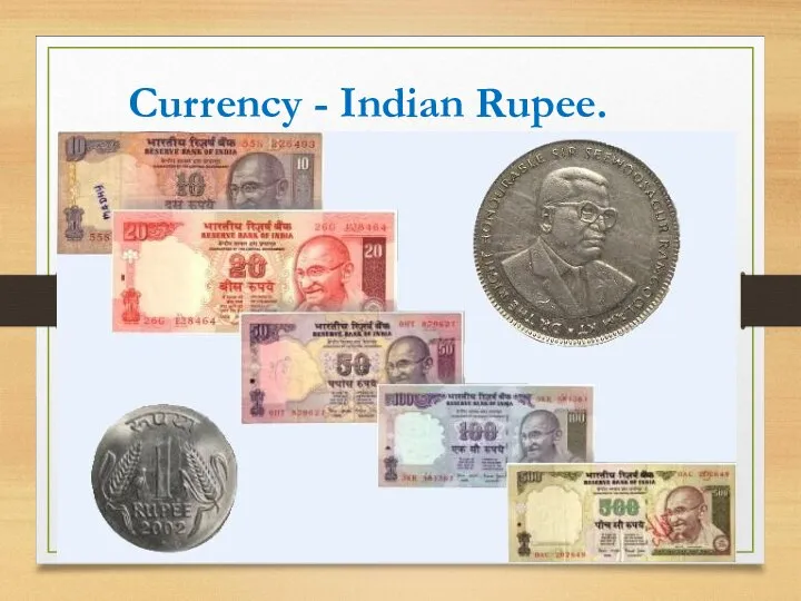 Currency - Indian Rupee.