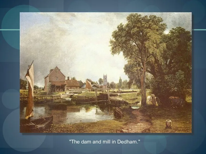 "The dam and mill in Dedham."