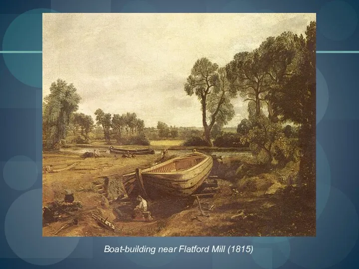 Boat-building near Flatford Mill (1815)