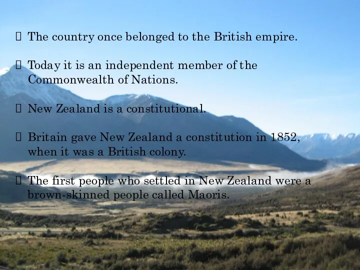 The country once belonged to the British empire. Today it is