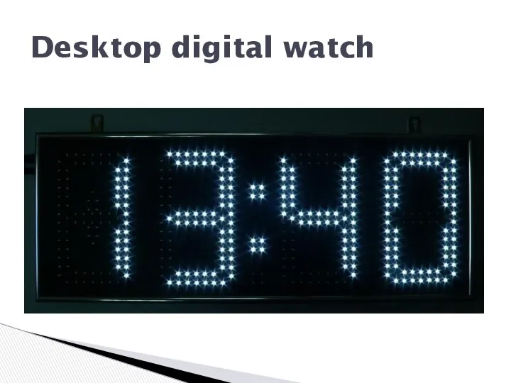 Desktop digital watch