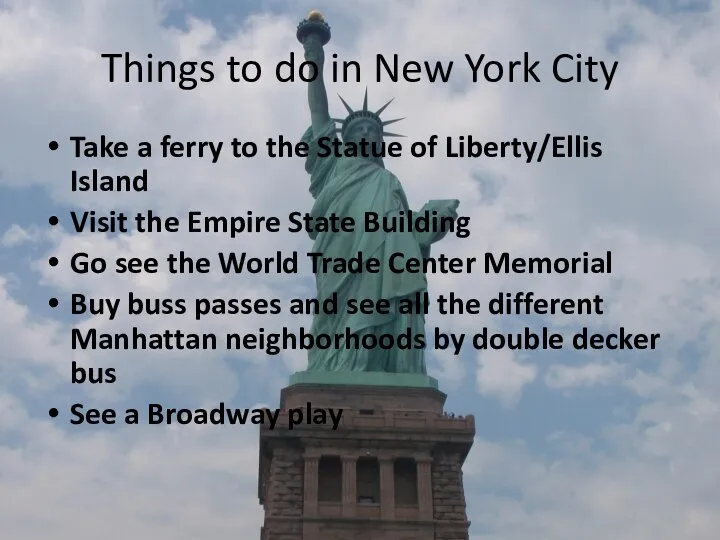 Things to do in New York City Take a ferry to