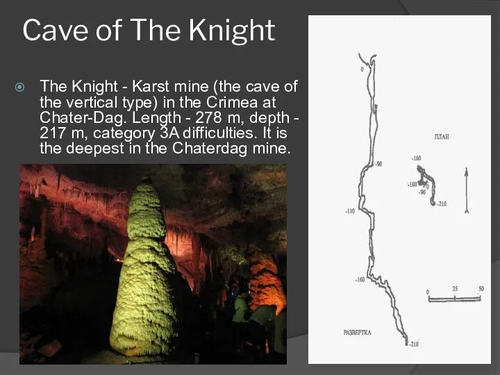 Cave of The Knight The Knight - Karst mine (the cave