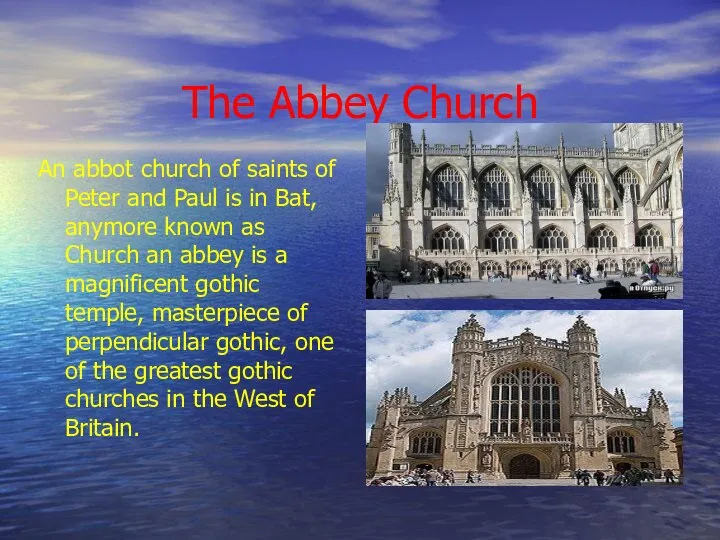 The Abbey Church An abbot church of saints of Peter and