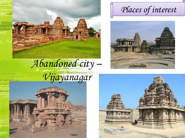 Places of interest Abandoned city – Vijayanagar