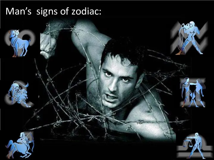 Man’s signs of zodiac: