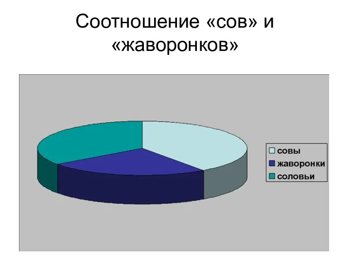 Соотношение «сов» и «жаворонков»