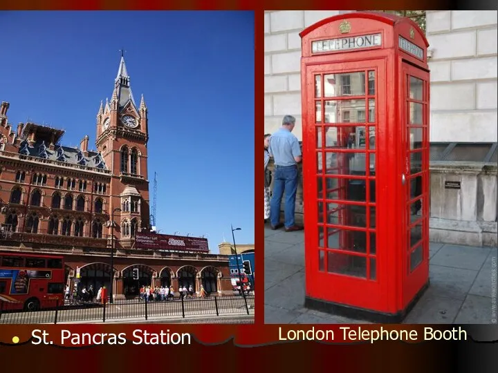 London Telephone Booth St. Pancras Station