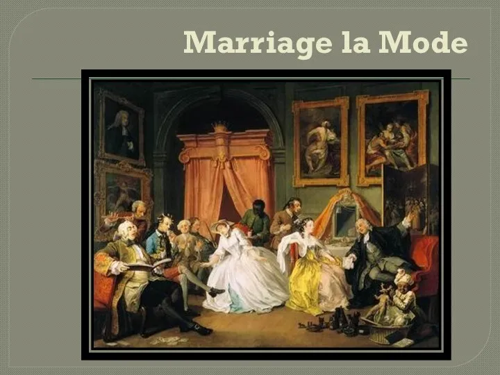 Marriage la Mode