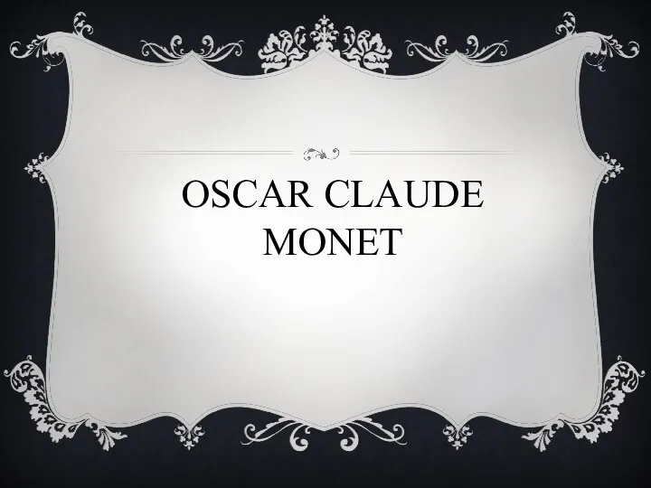 Oscar Claude Monet