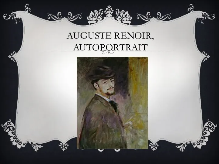 Auguste Renoir, Autoportrait