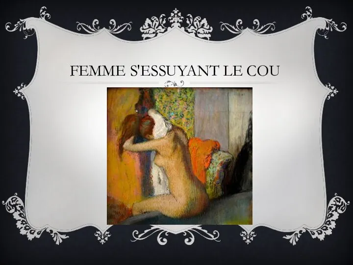 Femme s'essuyant le cou