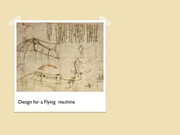 Design for a Flying machine