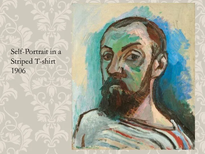 Self-Portrait in a Striped T-shirt 1906