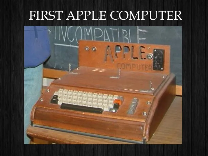 FIRST APPLE COMPUTER