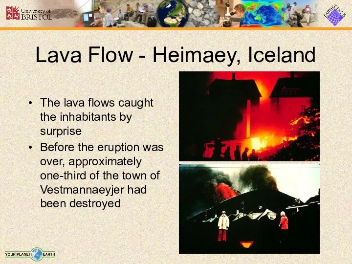 Lava Flow - Heimaey, Iceland The lava flows caught the inhabitants