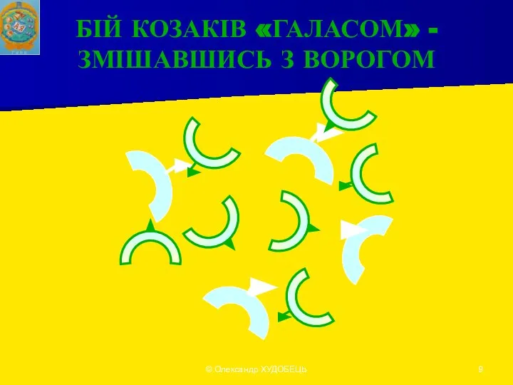 © Олександр ХУДOБЕЦЬ БІЙ КОЗАКІВ «ГАЛАСОМ» - ЗМІШАВШИСЬ З ВОРОГОМ