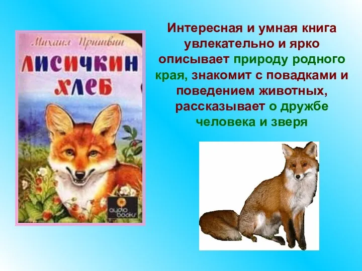 Интересная и умная книга увлекательно и ярко описывает природу родного края,