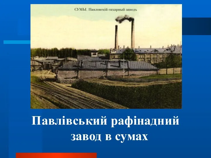 Павлівський рафінадний завод в сумах