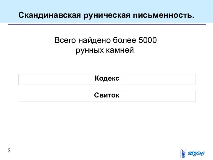 Кодекс Свиток Скандинавская руническая письменность. Всего найдено более 5000 рунных камней.